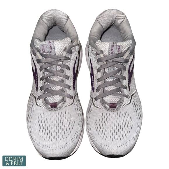 Brooks Ariel ’20 Oyster Alloy Grape Running Walking Shoes Women’s 8.5 Wide - Picture 5 of 14